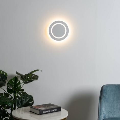 Weiße LED Wandleuchte mit minimalistischem Design D24- Evans