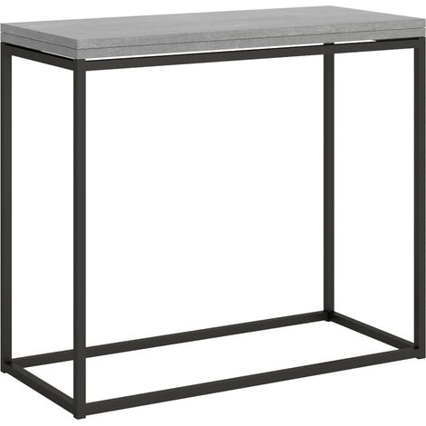 Consolle apribile 90x45/90 cm Nordica Libra Cemento telaio Antracite (1/5)