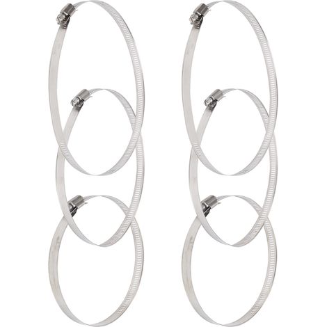 15 colliers de serrage américains pour tuyaux, en acier inoxydable 304, antirouille et anticorrosion (1/4)