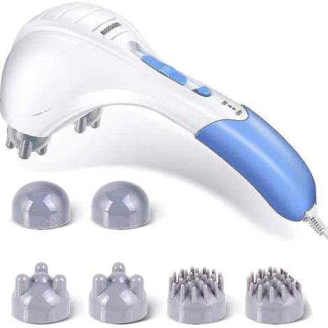 Ecleanfy - Appareil de massage des tissus profonds pour un massage complet du corps, avec deux têtes et fonction chauffante électrique. (1/5)