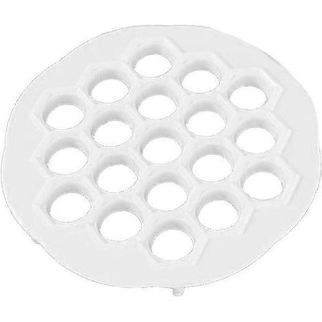 Teigtaschenformer mit 19 Löchern, Schnellpresse für Teigtaschen, Küchenzubehör aus Kunststoff für Zuhause (Weiß)-20.7x20.7cm-White (1/4)