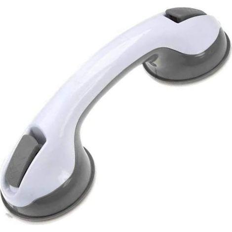 1 Barre d'appui, Poignée à ventouse, Surface lisse, PP+PVC, 30x9x8cm, Salle de bain (1/5)