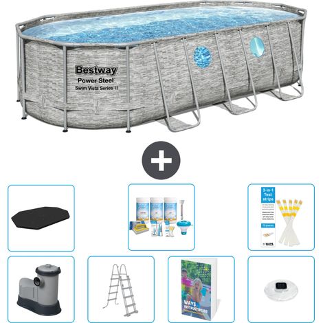 Bestway Bestway Power Steel Ovale - 549x274x122 cm - 8-pièces  S576 (1/4)