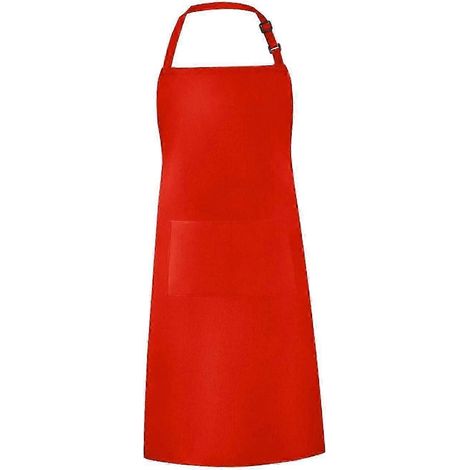 Tablier de cuisine à bavette, tablier durable pour toutes les occasions, tablier utilitaire pour fleuriste, jardinier, salon de coiffure, homme ou femme.-Orange
