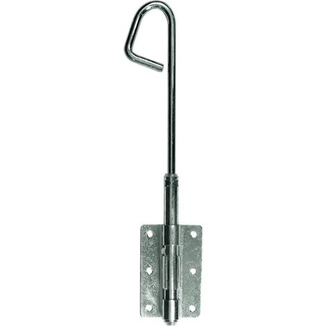 Verrou baïonnette à visser acier - zingué blanc - Diamètre de la tige 14 mm - Longueur 500 mm - TORBEL INDUSTRIE