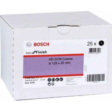 Disco de vellón SCM  BOSCH 2608624137 (1/2)