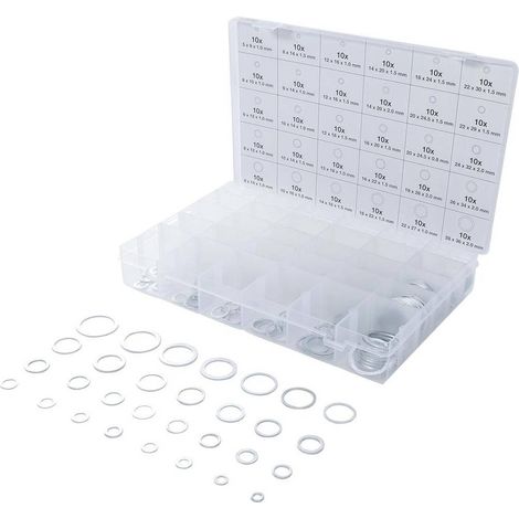 Assortiment de Joints d Étanchéité 300 pcs - Aluminium - Réparations Fiables et Durables, Pro - D-Work (1/5)