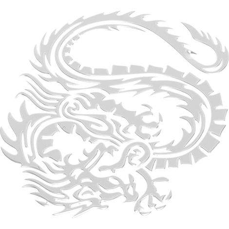 Body Sticker Nickel Alloy Dragon Hood Decal Decorative