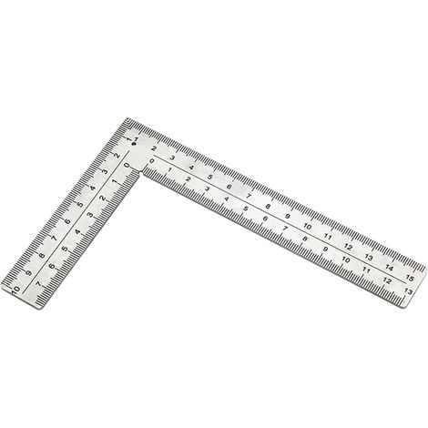 Edelstahl-L-Lineal, rechtwinkliges Lineal, Tischlerrahmen, quadratisches Lineal, Holzbearbeitung, Handwerk, Messwerkzeug für Ingenieure, Architekten (1/5)