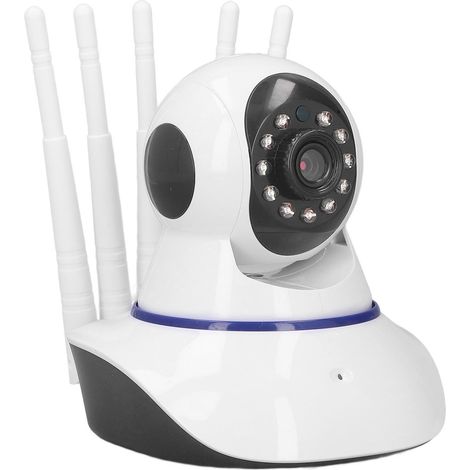 Caméra de surveillance HD 1080P, vision nocturne infrarouge, angle orientable 360°, WiFi sans fil, caméra CCTV de sécurité pour intérieur/extérieur. (1/5)