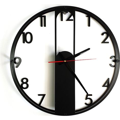 Decorizzly® EVRA horloge loft chiffres noir (1/5)
