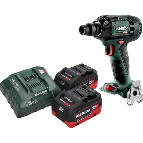 Metabo SSW 18 LTX 300 BL Visseuse à choc sans fil 18 V 300 Nm 1/2" Brushless + 2x batterie LiHD 5,5 Ah + chargeur