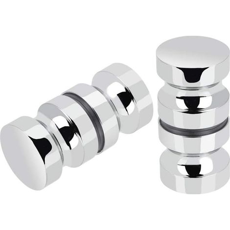Pairs Stainless Steel Sliding Shower Door Knobs, Sliding Glass Door Handles for Bathroom, Kitchen, Home, Office, Hotel (1/5)