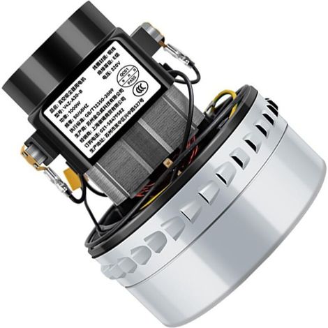 Moteur d'aspiration de métaux 1500W pour liquides et poussières, couleur argent (compatible avec les accessoires pour aspirateurs BF501/502/X-YB1000)
