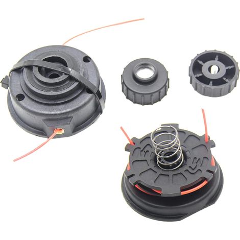 Tête de débroussailleuse 153577 – Avec bouton frappeur – Compatible Troy-Bilt, Craftsman, Ryobi, MTD – Réf. 153619, 610317 (1/5)