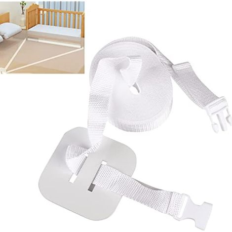 Vegena Sangle pour lit de bébé - Fixation pour lit d'appoint à sommier tapissier 8 m - Fixation pour lit à sommier tapissier - Fixation pour lit à sommier tapissier (1/5)