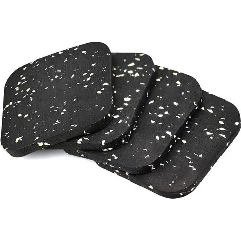 4 Stück rutschfeste Gummipads 100x100x10mm Gummipads Antirutsch-Möbelgleiter für Möbel, Bett, Waschmaschine und Trockner