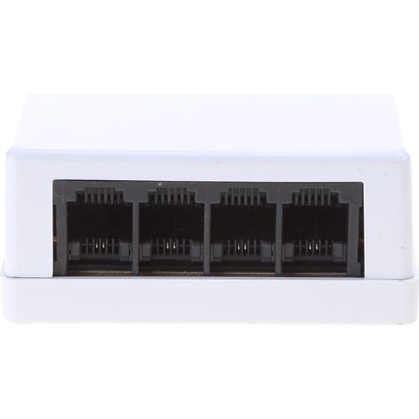 Convertisseur téléphonique réseau RJ45 vers RJ11, répartiteur 4 voies, pour réseau LAN, connexion Ethernet (1/5)