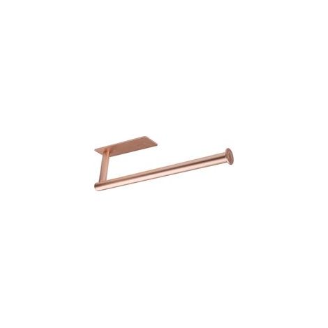 Portarotolo di carta igienica BRAVIX, dispenser e ganci a parete per bagno e cucina, oro rosa