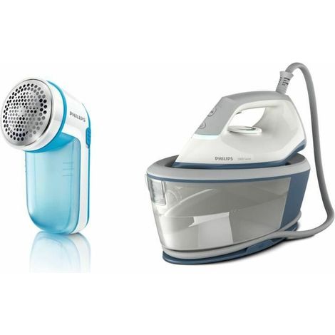 Centrale Vapeur + Rase Peluche - PHILIPS BXA0019/00 - Compact - 6 bars - Effet Pressing 300g/min - Débit vapeur continu 110g/mi