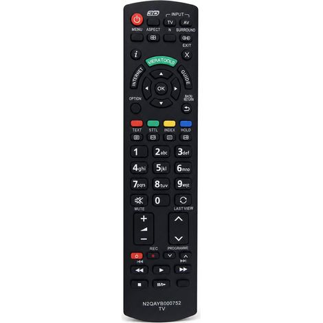 Télécommande TV Compatible avec Panasonic N2QAYB000752 (1/5)