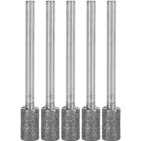 Lot de 5 embouts cylindriques diamantés pour lime électrique Piglet, polissage et meulage des dents (1/5)