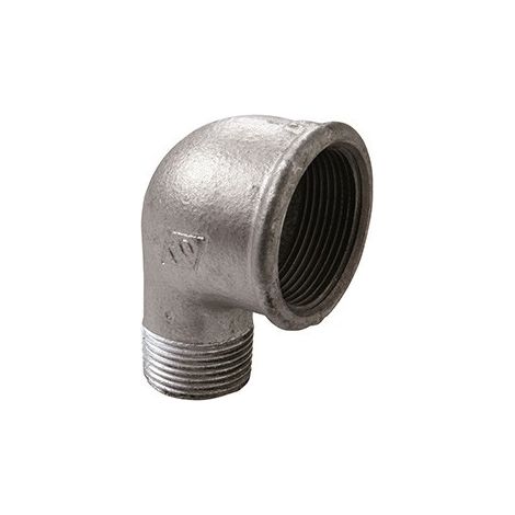 92R - Curca a gomito RIDOTTO 90° 3/4" F x 1/2" M in ghisa zincata 09205043
