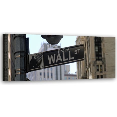 Tableau sur toile Wall Street 90x30 (1/5)