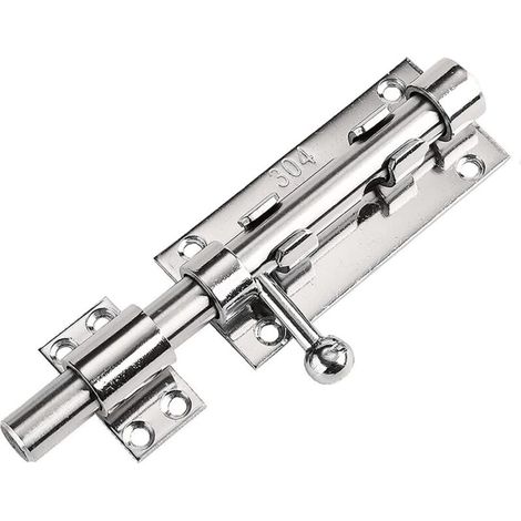Pestillo de puerta, cerradura de puerta, cerrojo de puerta, pestillo de puerta de garaje, pestillo de cerrojo deslizante, pestillo de puerta en acero inoxidable 304, cerrojo para puerta exterior, 14 m