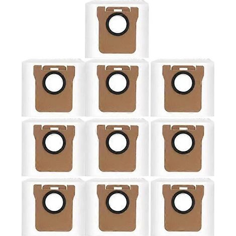 10Pcs Dust Bags pour M30 Pro/C107 Robot Aspirateur Dust Bags de remplacement pièce détachée Accessoires (1/4)