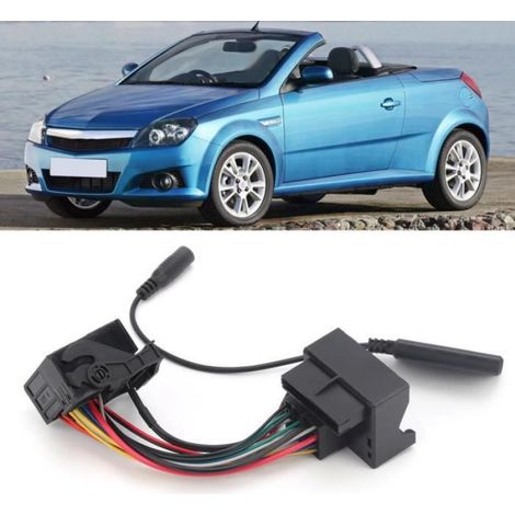 ARAMOX Module Bluetooth de voiture Adaptateur Audio 12Pin Bluetooth 5.0 AUX avec Microphone Câble 59.1in adapté pour Opel CD30 (1/4)