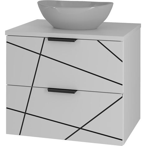 Mueble lavabo individual 60cm Teren Blanco (1/5)