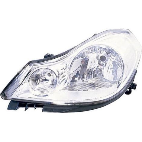 Phare avant gauche H4 chromé Renault Clio 3 phase 1 2008-2009