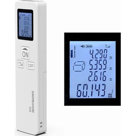 Mini telemetro a infrarossi, misuratore di alta precisione, dispositivo elettronico portatile per misurazioni con laser in metri, nastro metrico laser, portata di 30 metri deng ALOVEZ (1/4)