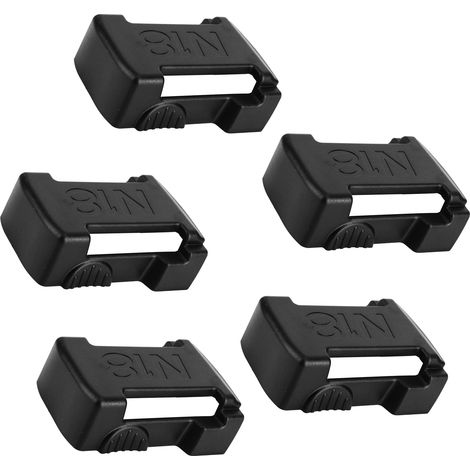 Lot de 5 supports de rangement pour piles Milwaukee M18 18V (noir) (1/5)