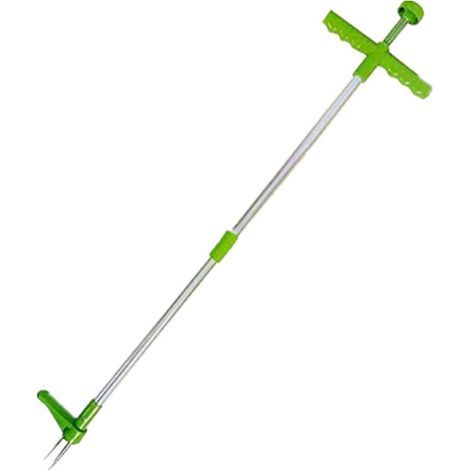 Unkrautstecher, manuelles Unkrautentfernungswerkzeug, langer Griff mit 3 Zinken, manueller Unkrautstecher für Löwenzahn, Unkrautwurzel-Entferner (1/5)