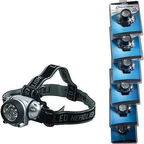Lampe Frontale 10+2 Led Interrupteur On/off - Electraline