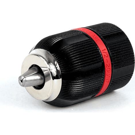 PORTABROCAS MET脕LICO DE SUJECCI脫N AUTOM脕TICA CON FRENO PARA TALADRO 2-13mm 1/2" 20UNF Wwa (1/5)