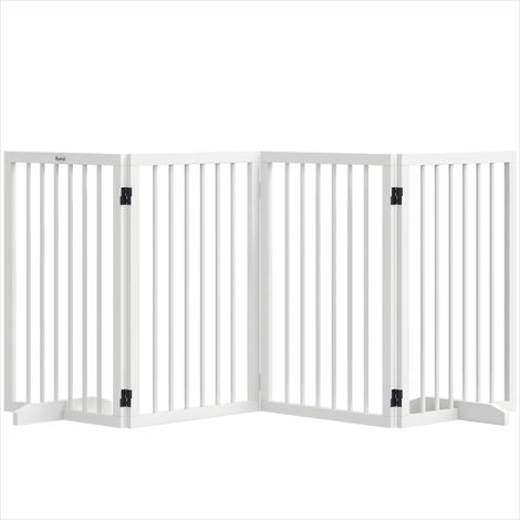 Barrière pour animaux Barrière de sécurité pliable en bois massif (1/5)