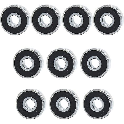 Roulements 625rs (10 pièces) - Roulements métalliques à gorge profonde 16x5x5mm pour roues de skateboard (1/4)