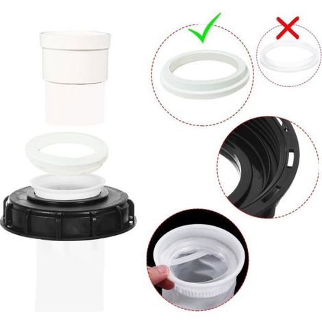 IBC avec Filtre en Nylon Lavable pour Réservoir d'eau de Pluie IBC 1000 litres,Filtre À Couvercle IBC Accessoires de Réservoir IBC (1/4)