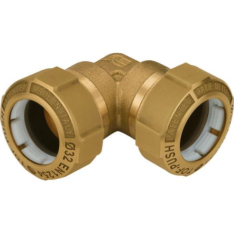 RACCORDO CURVO IN OTTONE DOPPIO TOF-PUSH ø25   EFFEBI S.P.A.