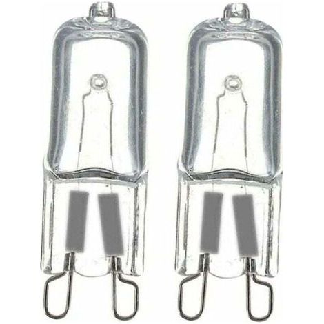 G9 Bulb, Dimmable G9 Halogen Lamp, Warm White 40W 1000 Lumens, (2pcs) (1/4)