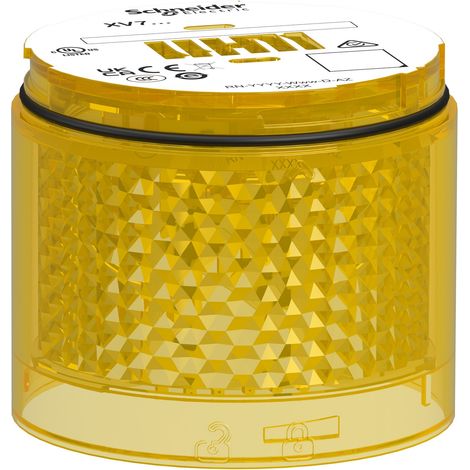 Elemento luminoso a luce fissa giallo 70mm Harmony XVB7 Schneider XVB7C28