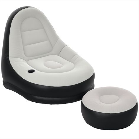 Fauteuil gonflable avec repose-pieds pour camping et jardin (1/5)