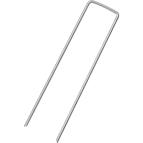 Piquets de sol en forme de U 25 pcs 15x3,5 cm acier galvanisé (1/5)
