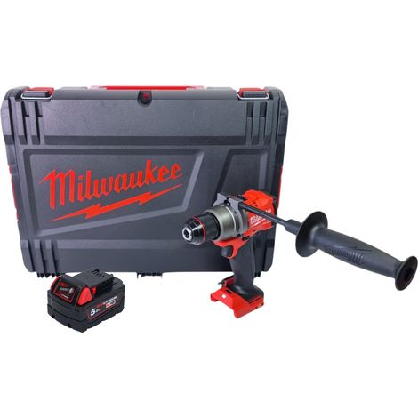 Trapano avvitatore a batteria Milwaukee M18 FDD3-501X 18 V 158 Nm brushless + 1x batteria ricaricabile 5,0 Ah + scatola HD - senza caricabatterie