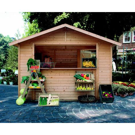 SH Verkaufshaus 2 natur 300x202x248 cm