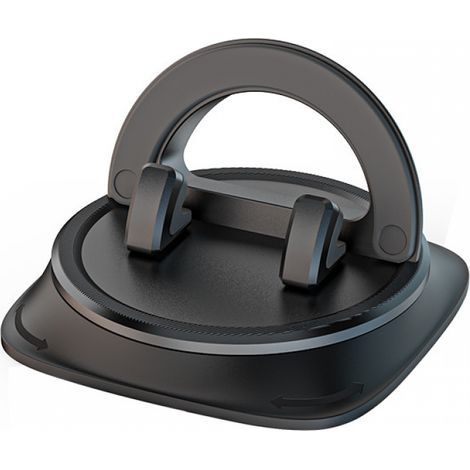 Noir，Support Téléphone Voiture pour Tableau de Bord, Porte Téléphone Voiture Antidérapant avec Rotation à 360°, Universal Car Phone Holder pour iPhone, Smartphones Android, Appareils GPS et Plus