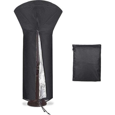 Housse de parasol 226 x 85 x 48 cm Noir (1/4)